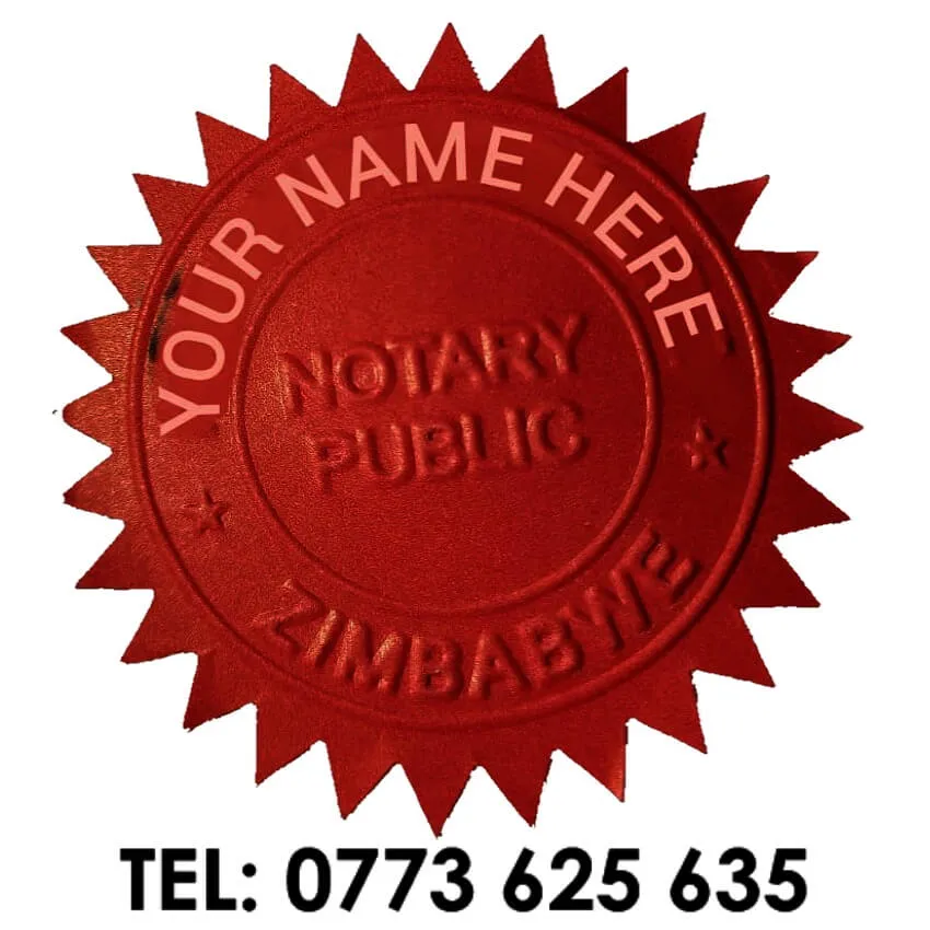 seal embosser wax stamp Harare Bulawayo Zimbabwe