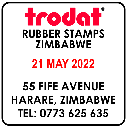 trodat Rubber Stamp template