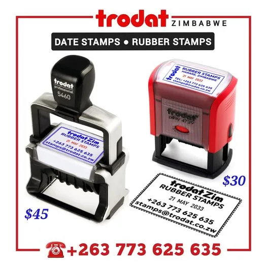 Trodat Rubber Stamps in Zimbabwe +263773625635