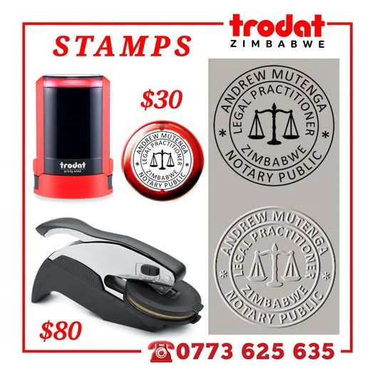 Trodat Rubber Stamps Zimbabwe - NIGHTCLUB AND EVENTS RUBBER STAMPS